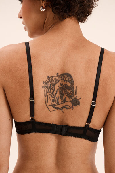 Soutien-gorge maxi push-up dentelle noir femme