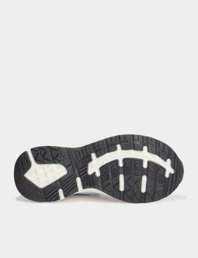 Baskets running m&eacute;moire de forme confort blanc fille