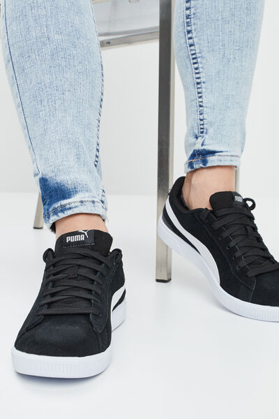 Baskets &agrave; lacets Puma Vicky noir femme