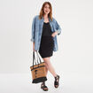 Jupe courte moulante noir femme