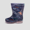 Bottes de pluie lumineuses bleu marine b&eacute;b&eacute; gar&ccedil;on