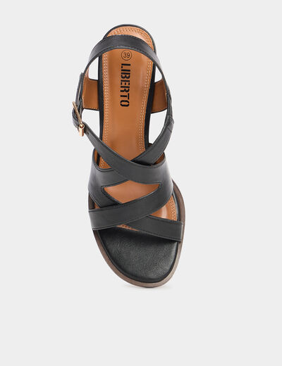 Sandales à talons Liberto noir femme