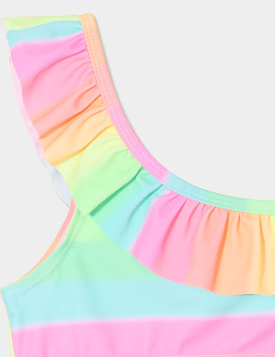 Maillot de bain 2 pièces vert canard fille