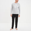 Ensemble pyjama 2 pi&egrave;ces gris clair homme