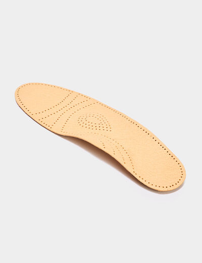 Semelles voûte plantaire cuir Tawata sable mixte