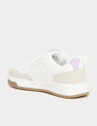 Tennis basses lacets Kappa violet fille