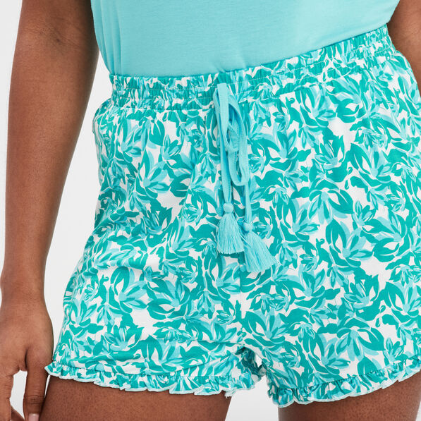 Ensemble pyjama 2 pièces vert femme