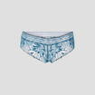 Shorty en dentelle bleu pétrole femme