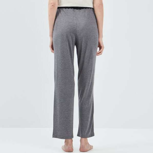 Bas de pyjama gris foncé femme