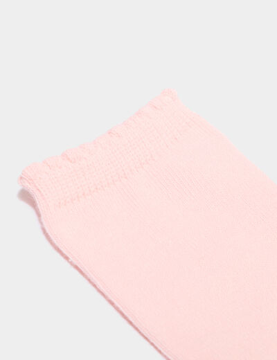 Lot 5 paires chaussettes rose b&eacute;b&eacute; fille