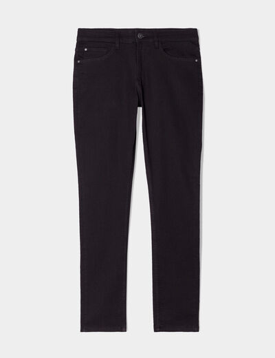 Jean stretch coupe slim denim noir homme