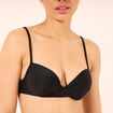 Haut de maillot de bain forme push up noir femme