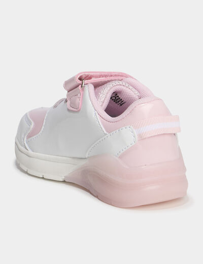 Baskets running lumineuses Stitch rose bébé fille