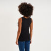 D&eacute;bardeur allaitement col rond stretch noir femme maternit&eacute;