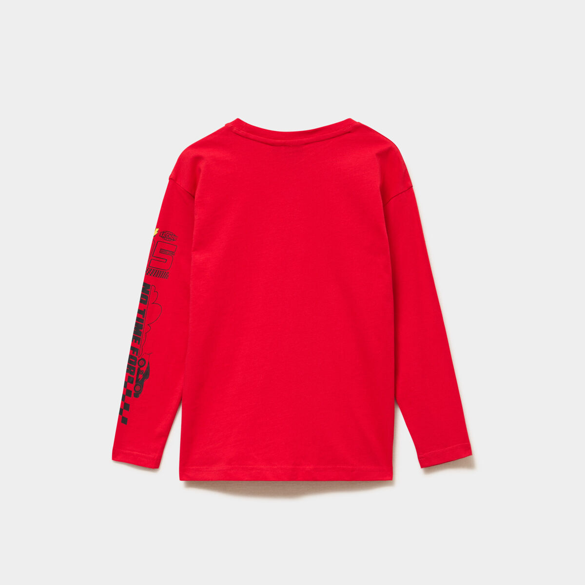 T-shirt manches longues coton Cars rouge gar&ccedil;on