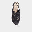 Sandales multibrides à talons Mosquitos noir femme