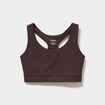 Brassi&egrave;re de sport dos nageur marron fonc&eacute; femme
