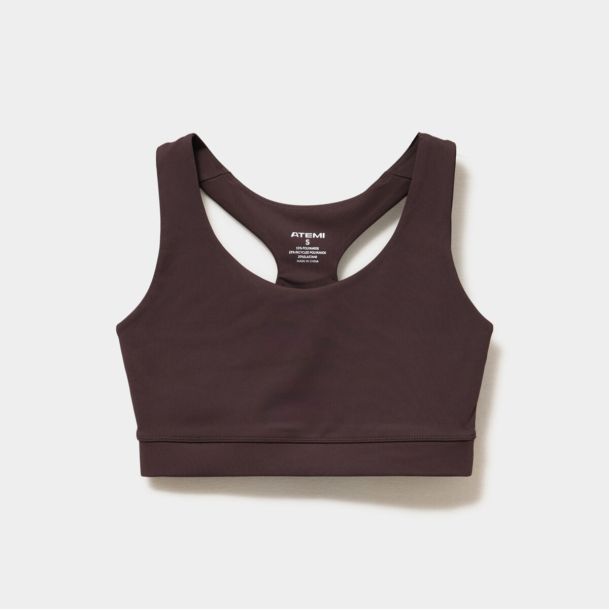 Brassi&egrave;re de sport dos nageur marron fonc&eacute; femme
