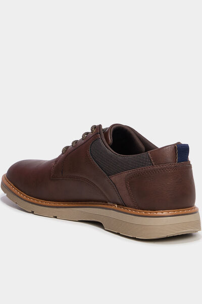 Derbies &agrave; lacets marron homme