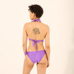 Haut de maillot de bain forme triangle violet femme