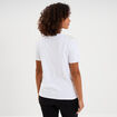 T-shirt &eacute;paules d&eacute;tails perles blanc femme