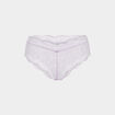 Shorty en dentelle parme femme