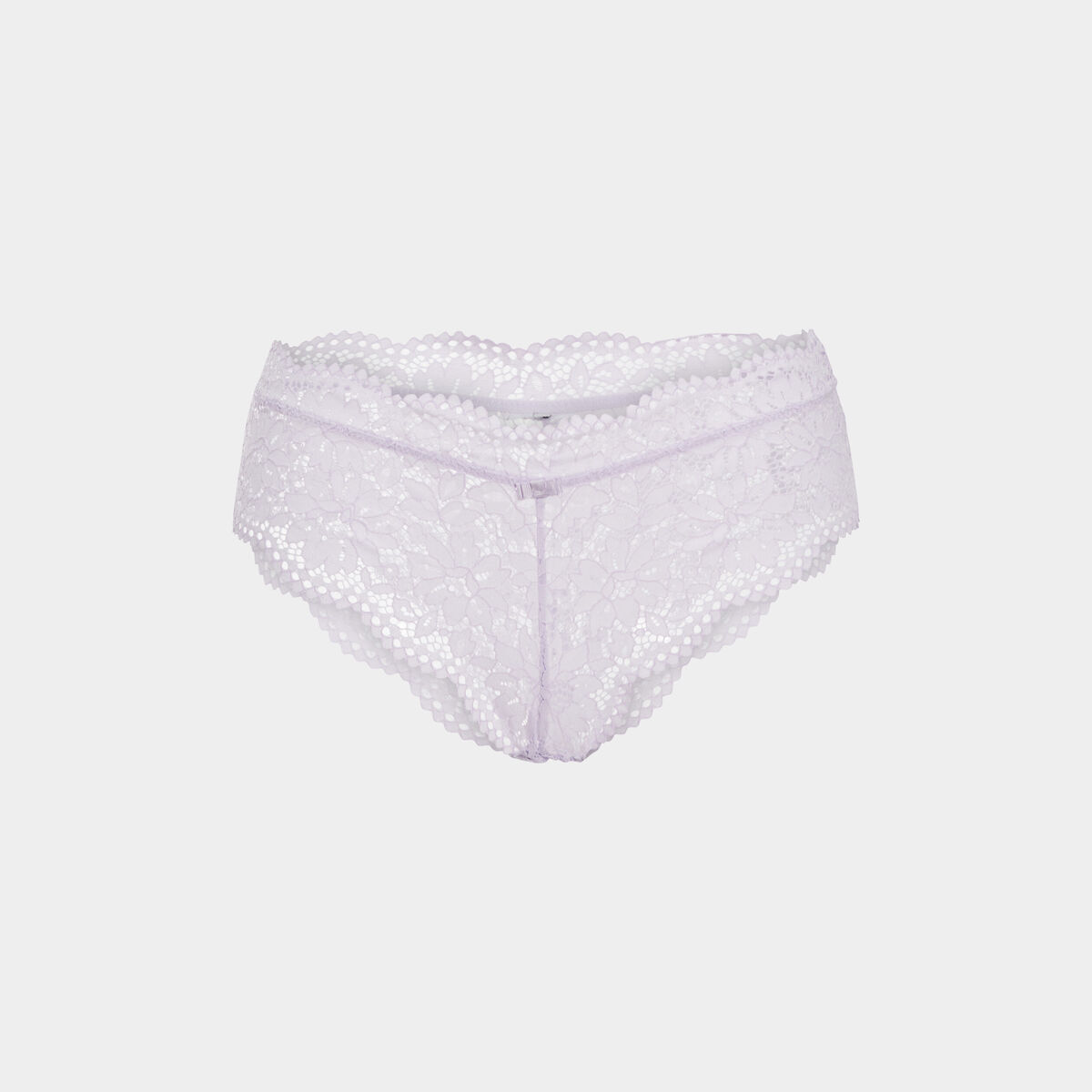 Shorty en dentelle parme femme