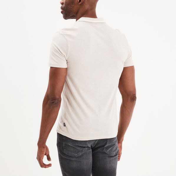 Polo manches courtes coton Creeks gris clair homme