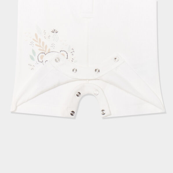 combishort en coton ivoire bebeg Combishort en coton ivoire bébé garçon