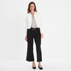 Blouse encolure américaine ecru femme