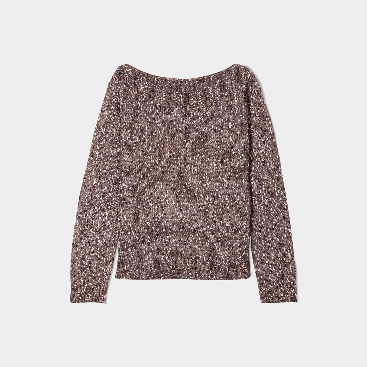Pull manches longues vert kaki femme