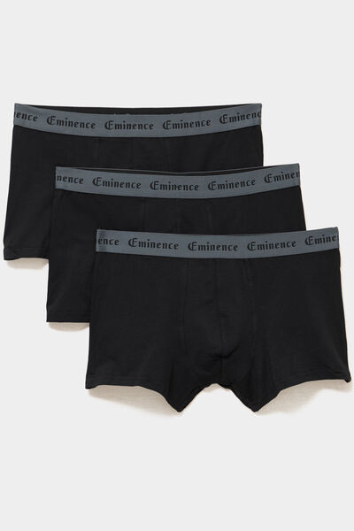 Lot 3 boxers noir homme