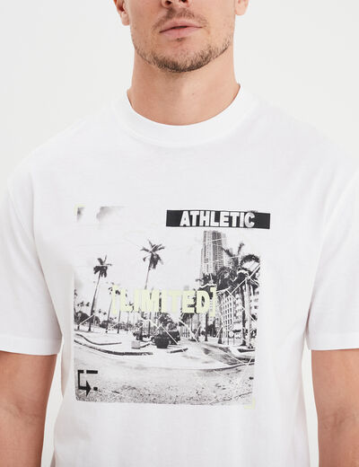 T-shirt manches courtes Liberto blanc homme