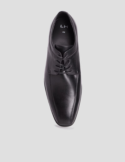 Derbies à bouts carrés noir homme