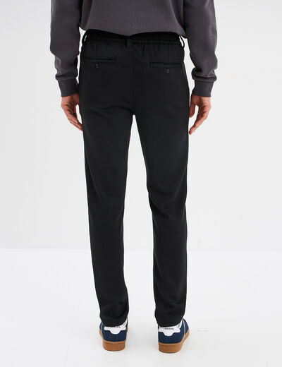 Pantalon chino slim noir homme