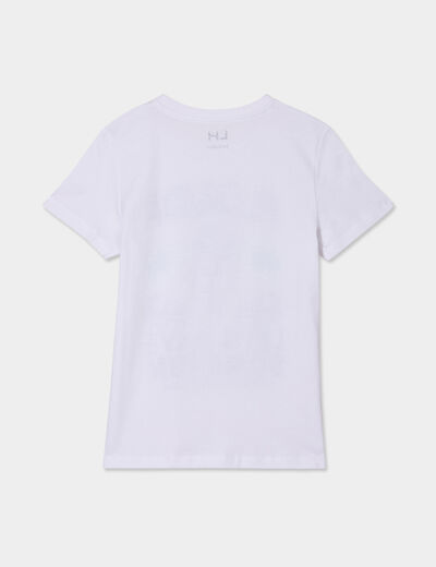 T-shirt manches courtes coton blanc garçon