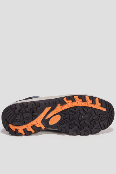 Baskets running à lacets Trappeur bleu marine homme