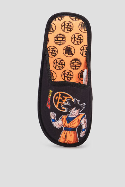 Chaussons mules Dragon Ball Z noir garçon