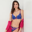 Soutien-gorge push-up bleu electrique femme