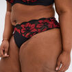 Culotte avec dentelle rouge femme grande taille