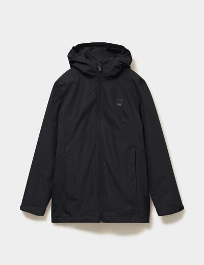 Parka 3-en-1 chaude et imperm&eacute;able noir femme