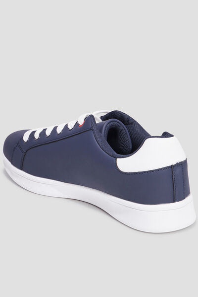 Tennis basses à lacets Creeks Tanix bleu marine homme