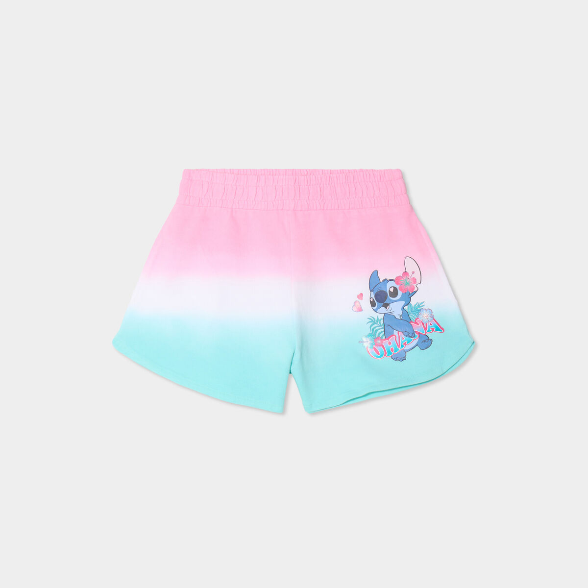 Short taille élastiquée coton Stitch multicolore fille