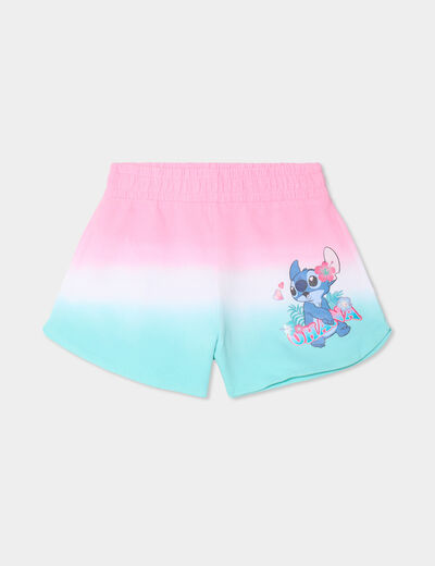Short taille élastiquée coton Stitch multicolore fille