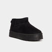Bottines compens&eacute;es fourr&eacute;es Creeks noir femme