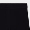 Legging short coton taille élastiquée noir fille