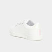 Tennis &agrave; scratchs empi&egrave;cement talon blanc fille