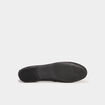 Ballerines plates en cuir noir femme