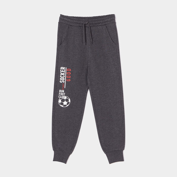 pantalon de jogging bas resserre gris fonce garcon Pantalon de jogging bas resserré gris foncé garçon