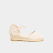 Espadrilles talons compensés blanc fille